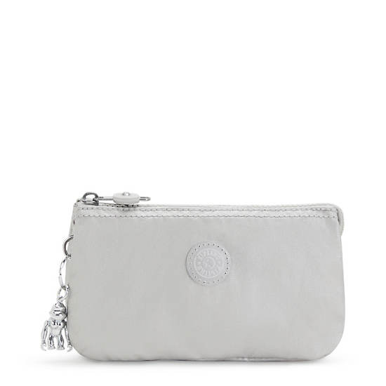 Kipling Creativity Large Classic Metallic Pouch Taske Beige | DK 2072YX